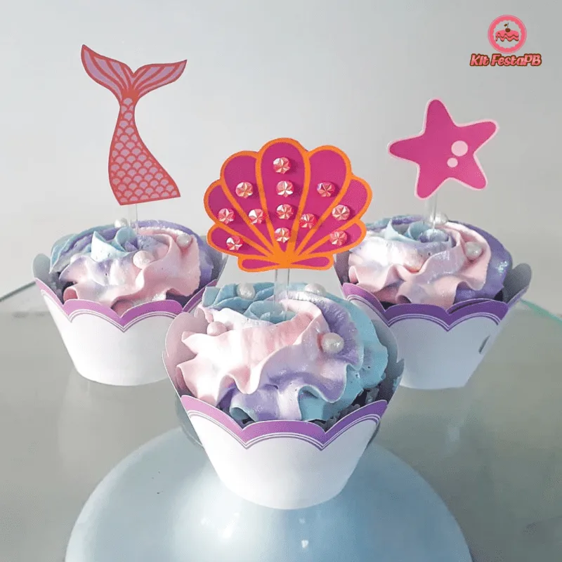 Cupcake sereia