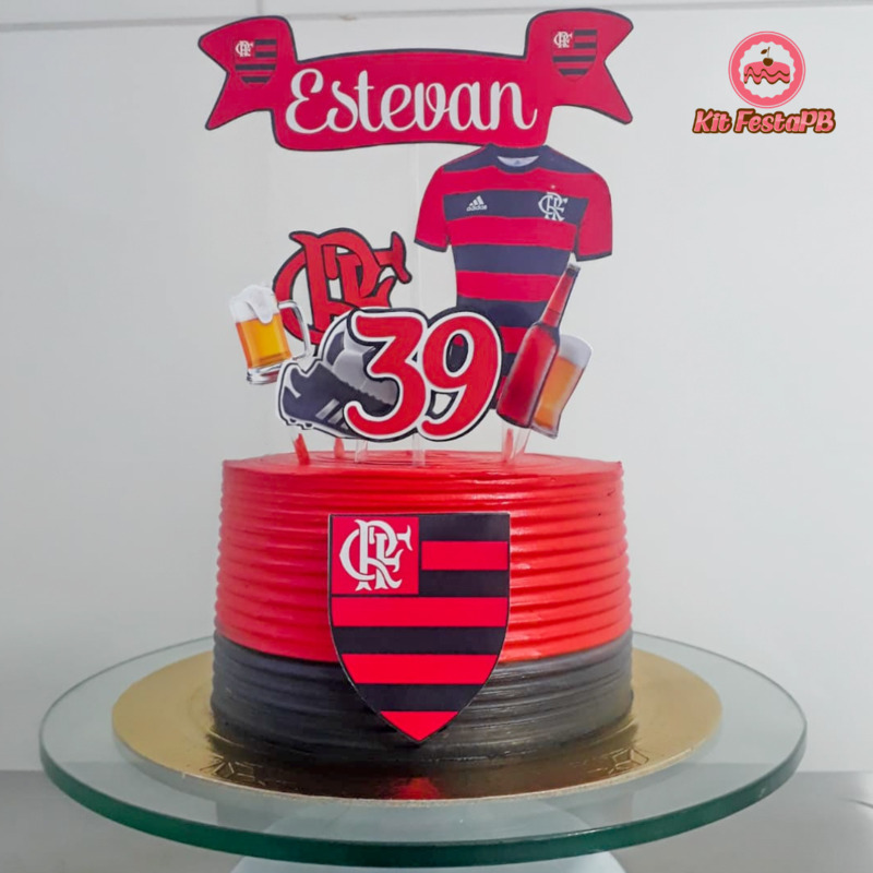 Bolo do flamengo feminino  Bolo de aniversario decorado, Bolo